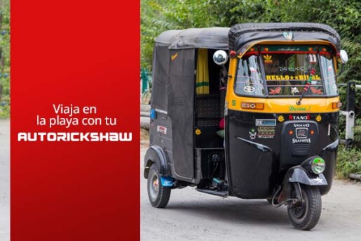 transporte en playas autorickshaw
