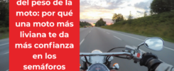 peso ideal primera moto