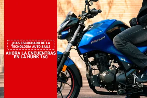 moto hunk 160 r tecnología auto sail